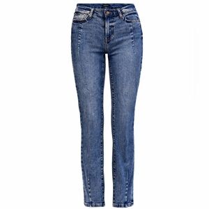 Express Dark Blue Highwaisted Skinny Jeans